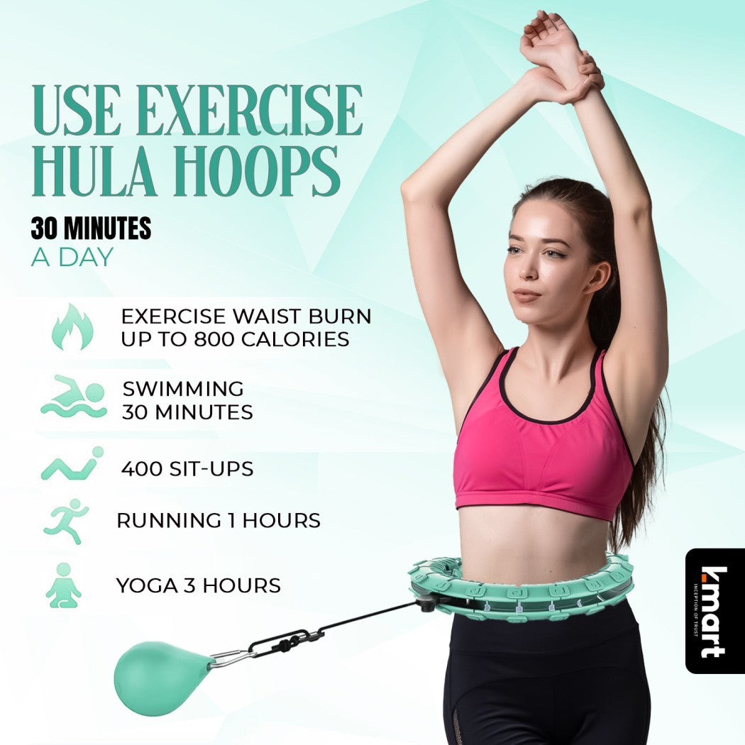 Green K-Mart Smart Weighted Hula Hoop