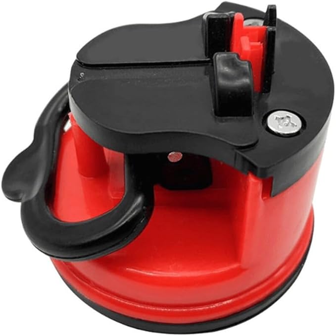 Knife Sharpener-Compact Hands-Free Safety, PowerGrip Suction, Knife Sharpener for All Kitchen Knives - Essential Kitchen Gadgets