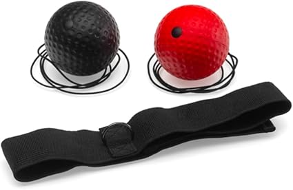 K-MART 2 Boxing Reflex Ball with Headband, Boxing Equipment for Adult/Kids, Boxing Ball Great for Reflex, Timing, Accuracy, Focus, Stress Relief and Hand Eye Coordination Training for Boxing