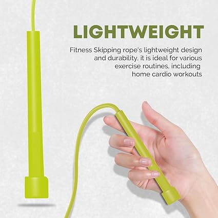 K-Mart Skipping Rope Kids, Jump Rope Ergonomic and Anti-Slip Conical Handle, Skipping Ropes for adults Fitness, Speed Rope Best for Workout at Home, Boxing, GYM, and Garden