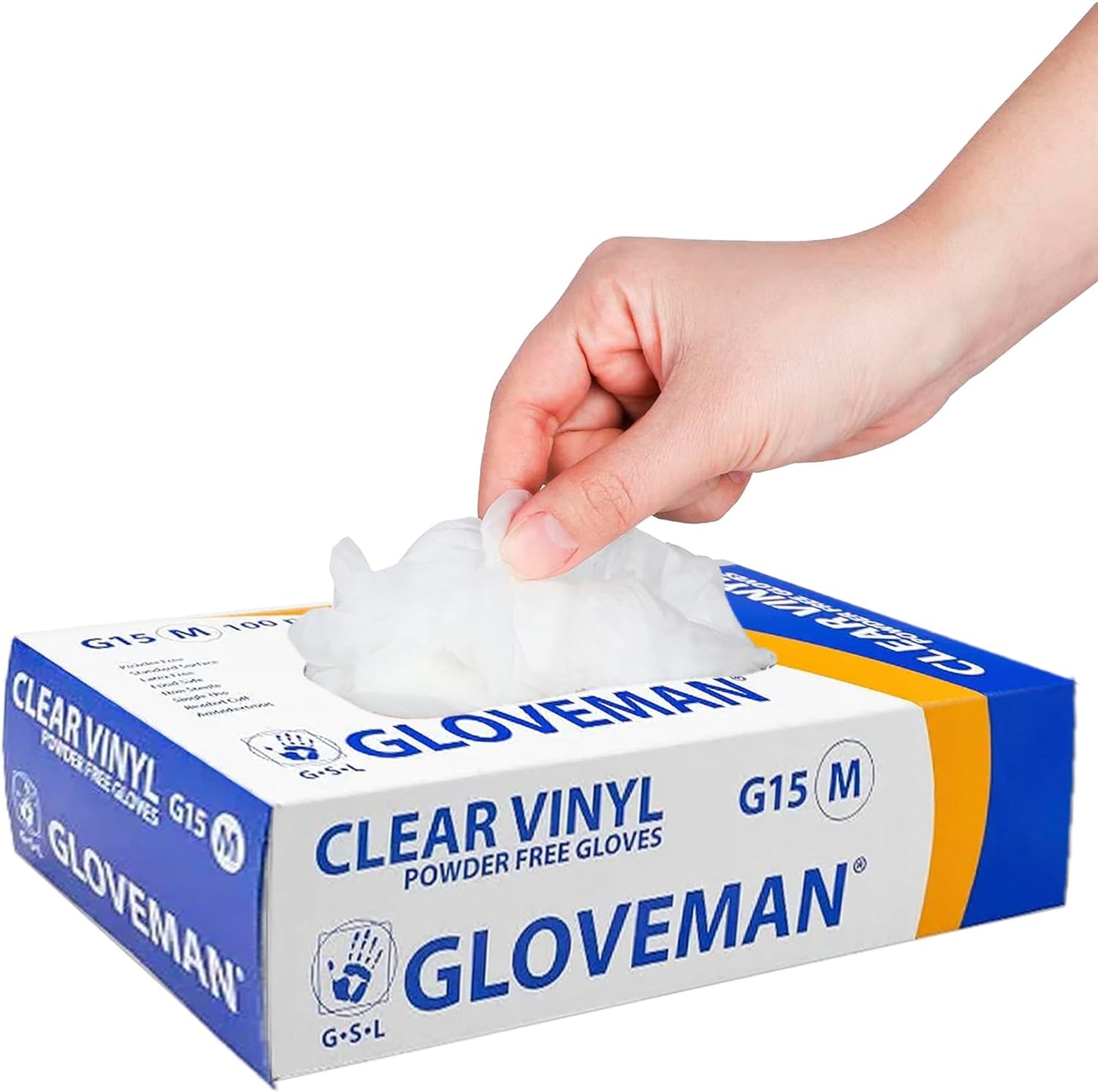 K-MART Gloveman Clear Vinyl Gloves (Box of 100)