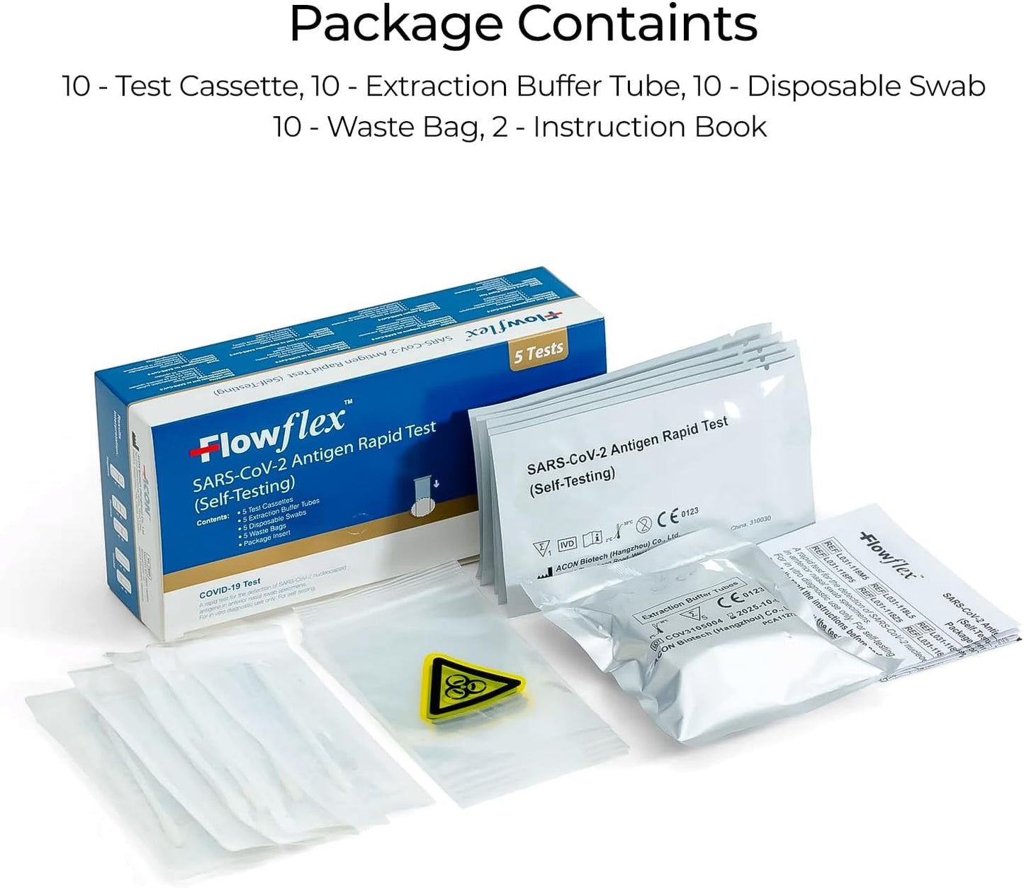 Covid-19 Rapid Test | One-Step Lateral Flow Test Kit | Covid Test for Sars-CoV-2 Antigen Covid Tests Kit | Antigen Self Testing Rapid Test Not For Travel, 10 Test Pack