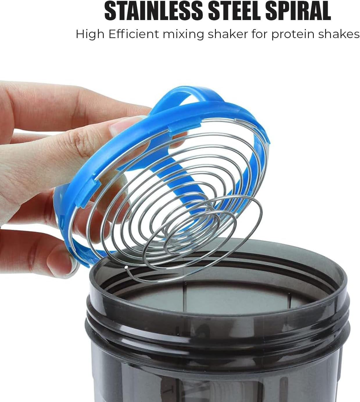 K-MART Protein Shaker Bottle For Protein With Extra Compartment, 500ml Bottles Shaker For Protein Shakes, Gym Shaker Bottle For Men & Women