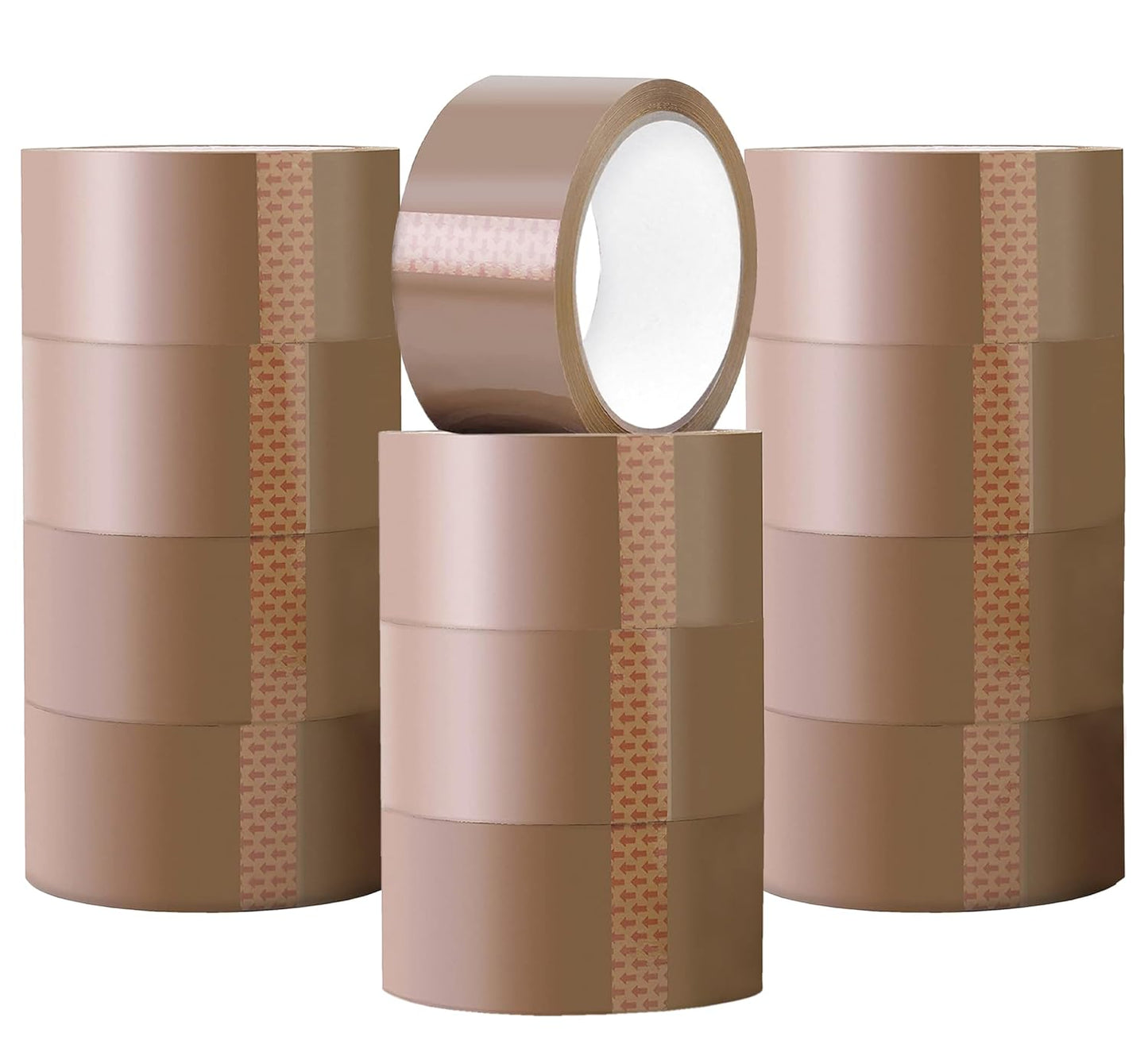 K-MART Packaging Tape, Industrial Duty Brown Parcel Tape 6 Rolls With Low Noise - 48mm X 66m, Secure Sticky Brown Tape For Box Packaging, Moving Boxes, Packing Tape Strong For Moving House