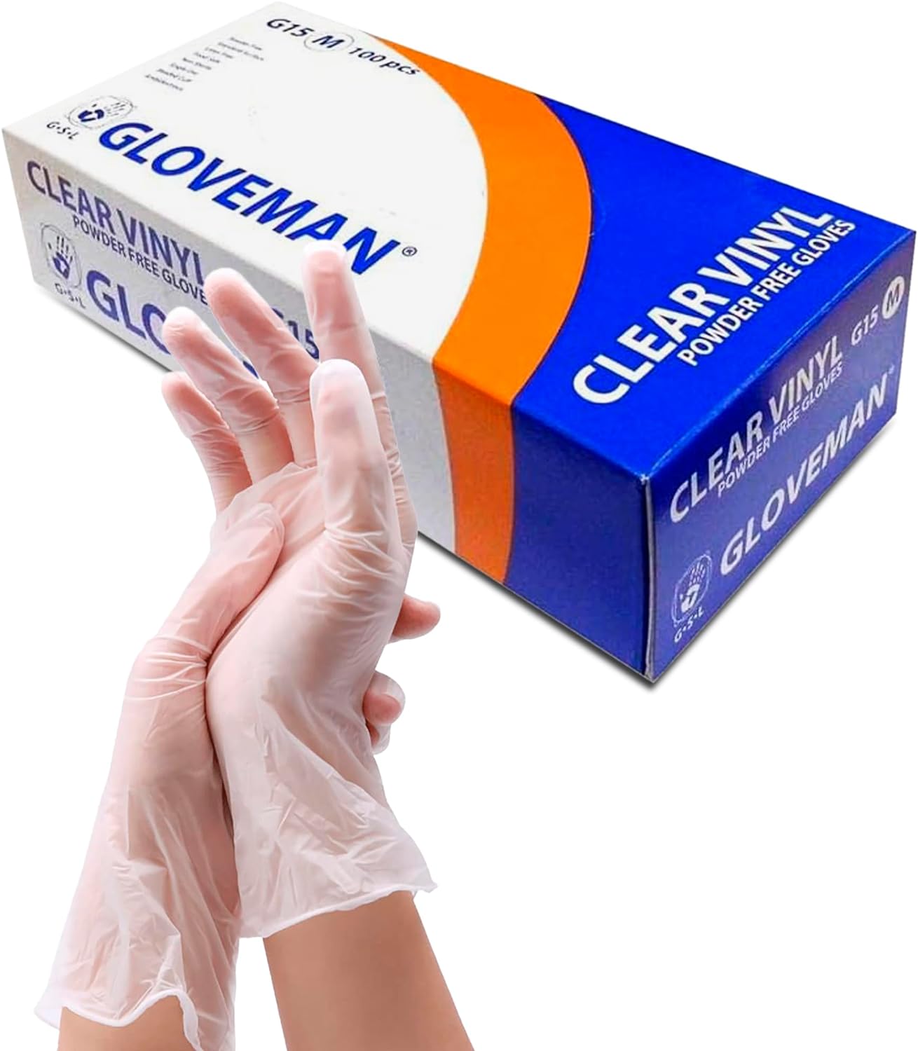 K-MART Gloveman Clear Vinyl Gloves (Box of 100)